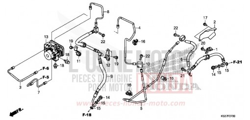 BRAKE PIPE/BRAKE HOSE/ABS MODULATOR SH300AG de 2016